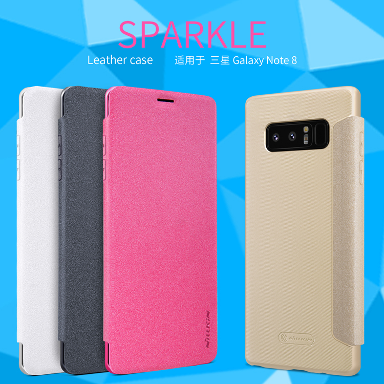 Samsung Galaxy Note 8 Flip Cover Sparkle Nillkin Prophone