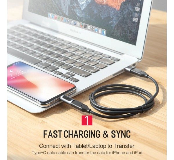 Adaptador Micro Usb a Lightning Rock Negro - Imagen 2
