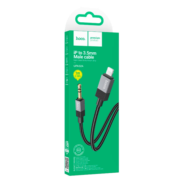 cable auxiliar 3.5mm para lightning upa30 1 metro negro (copia)