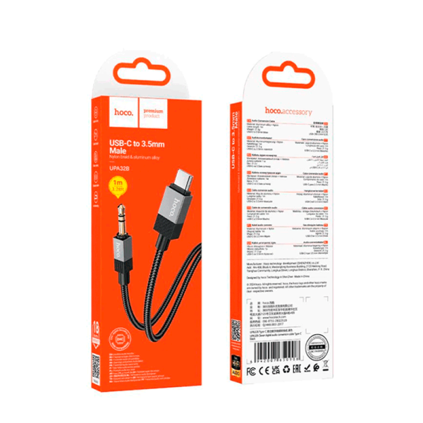 cable auxiliar 3.5mm para lightning upa30 1 metro negro (copia)