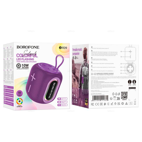 parlante inalambrico bluetooth borofone br48 ufo tws azul (copia)