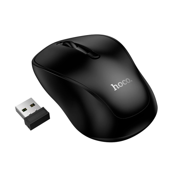 mouse inalámbrico hoco di04 plus 1200 dpi negro (copia)