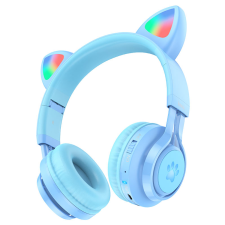 audifonos bluetooth hoco w39 para niños orejas gato rosado